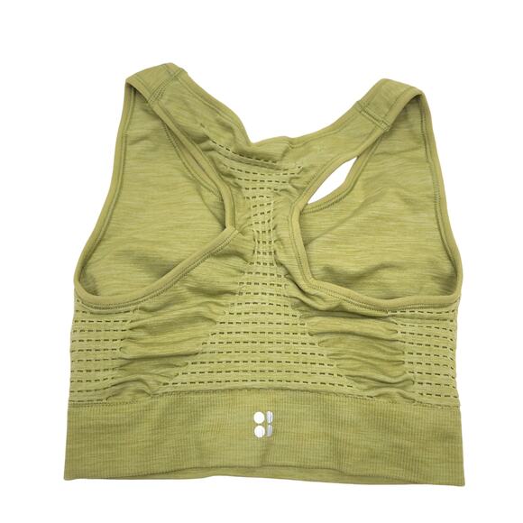 NEW Sweaty Betty Stamina Workout Bra Sports Bra Fern Green Marl Womens XS - Picture 4 of 7